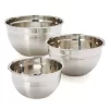 Food Network™ 3-pc. Stainless Steel Mixing Bowl Set 2 Food Network™ 3-pc. Stainless Steel Mixing Bowl Set -Professional Kitchen Supplies Store 2228448