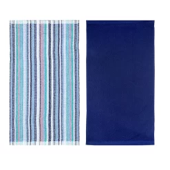 Food Network™ Awning Stripe Kitchen Towel 2-pk. -Professional Kitchen Supplies Store 2733450 ALT2
