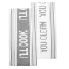 Food Network™ Sentiment Kitchen Towel 2-pack -Professional Kitchen Supplies Store 3069422 Gray