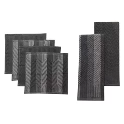 Food Network™ Striped Kitchen Towel & Dishcloth Multi-Pack