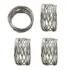 Food Network™ Metallic Twist Napkin Rings 4-pk. -Professional Kitchen Supplies Store 3117074 Silver