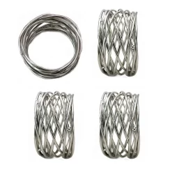 Food Network™ Metallic Twist Napkin Rings 4-pk.