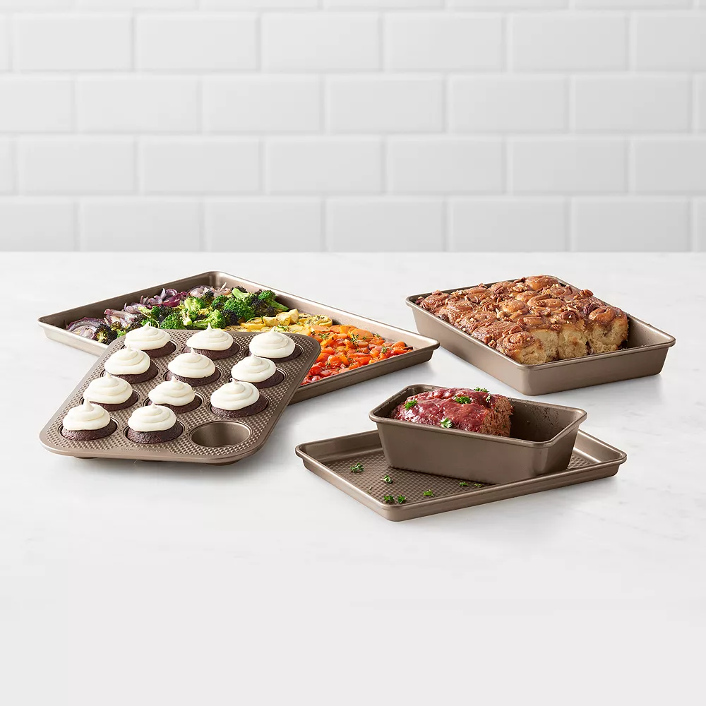 Food Network™ 5-pc. Textured Performance Series Nonstick Bakeware Set 4 Food Network™ 5-pc. Textured Performance Series Nonstick Bakeware Set - Image 2