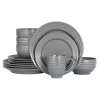 Food Network™ Valencia Gray 16-pc. Dinnerware Set -Professional Kitchen Supplies Store 3631588
