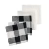 Food Network™ Black & White Buffalo Check Dishcloth 4-pk. 2 Food Network™ Black & White Buffalo Check Dishcloth 4-pk. -Professional Kitchen Supplies Store 4392750
