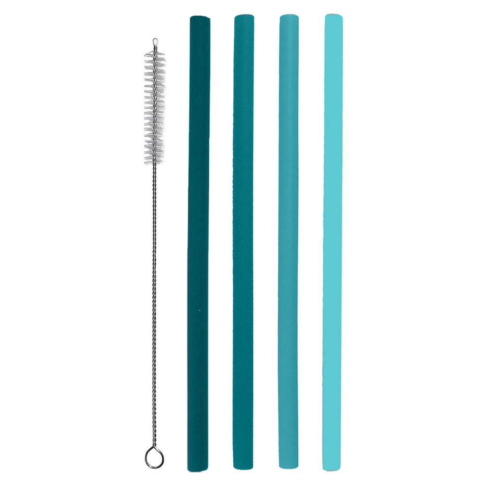 Food Network™ 5-pc. Aqua Smoothie Straw Set 3 Food Network™ 5-pc. Aqua Smoothie Straw Set