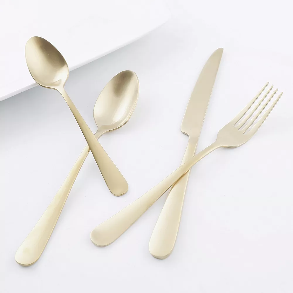 Food Network™ Classic Champagne 16-pc. Flatware Set 5 Food Network™ Classic Champagne 16-pc. Flatware Set - Image 3