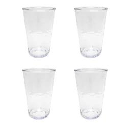 Food Network™ 4-pc. Clear Textured Acrylic Highball Glass Set -Professional Kitchen Supplies Store 5227280 ALT