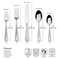 Food Network™ Paloma 20-pc. Flatware Set -Professional Kitchen Supplies Store 5515882 ALT4
