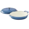 Food Network™ 3.5-qt. Enameled Cast-Iron Braiser With Lid -Professional Kitchen Supplies Store 5640432 Navy