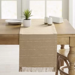 Food Network™ Almond Stripe Table Runner - 72" -Professional Kitchen Supplies Store 5678200 ALT