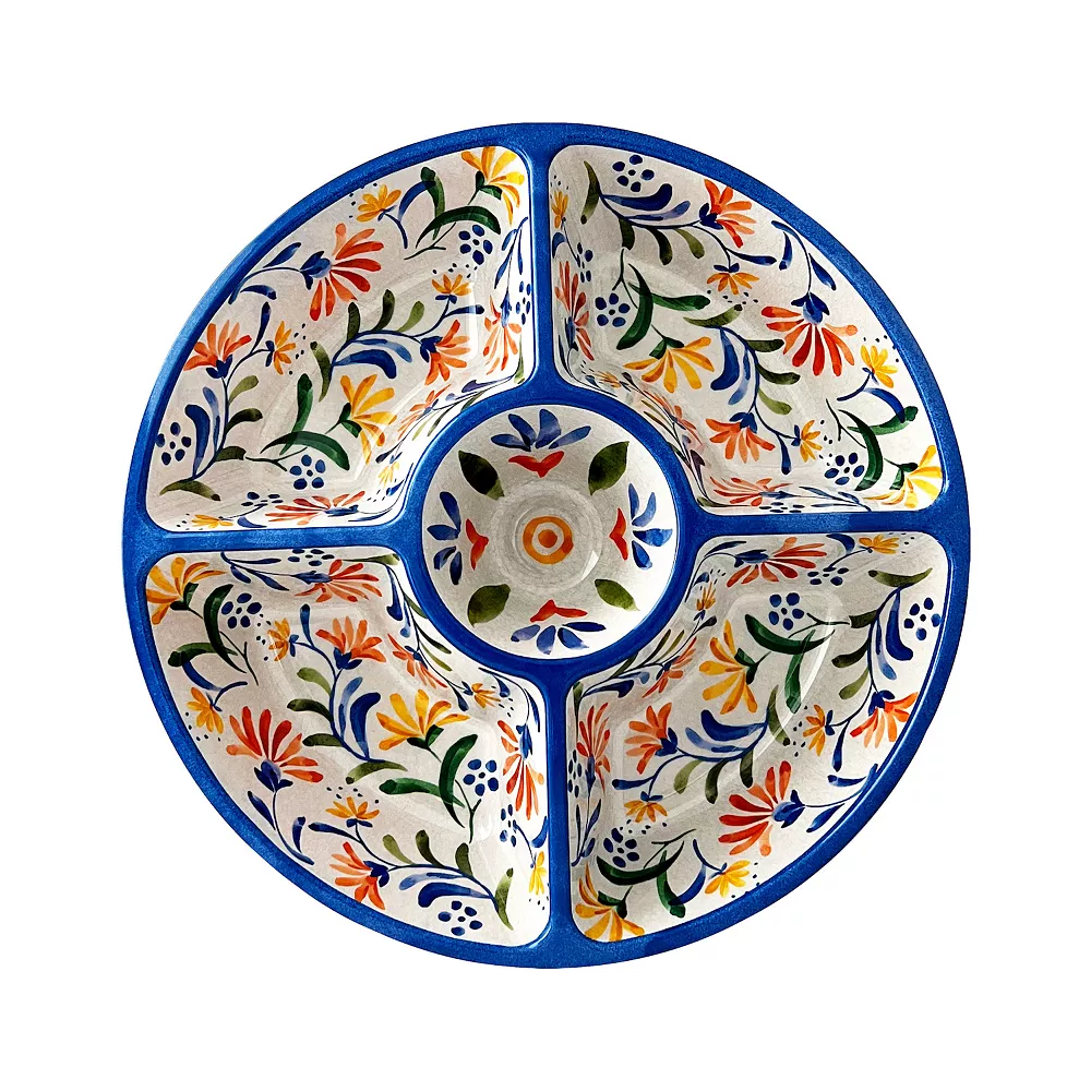 Food Network™ Sorrento Melamine Chip & Dip Server 3 Food Network™ Sorrento Melamine Chip & Dip Server