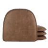 Food Network™ The Gripper Faux-Leather Chair Pad 4-pk.